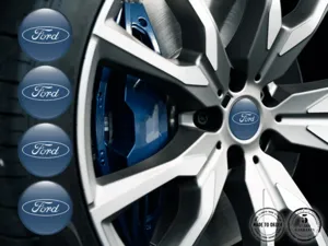 Ford Style Cache-Moyeu Bombé Logos Personnalisés